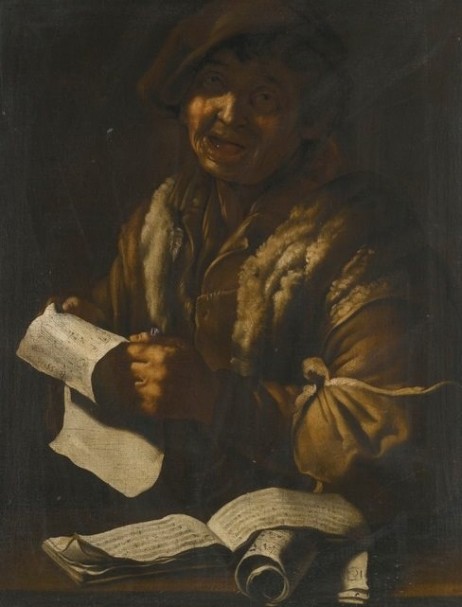 CIPPER Giacomo Francesco - A peasant singing holding a musical score