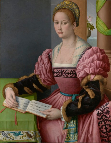 UBERTINI Francesco - Portrait of a woman with a book of music 