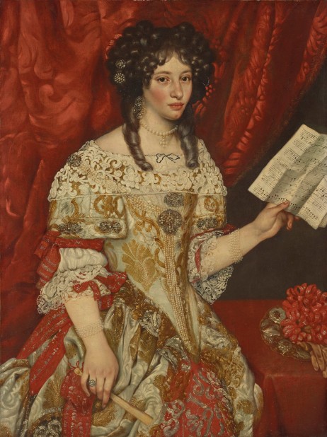 VOET Jacob Ferdinand - Portrait of a lady holding a sheet of music