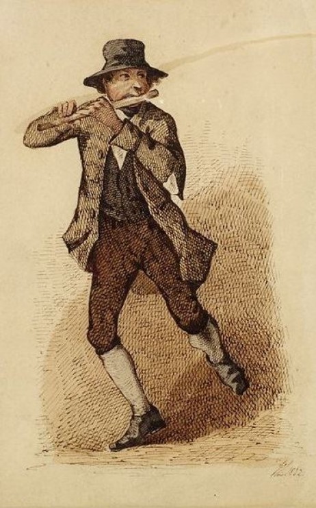 LOW William - An Irish flute player dancing a jig 