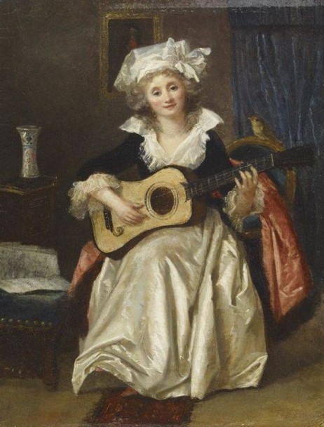 ANONYMOUS - Woman playing guitar 