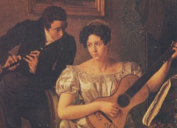 ANONYMOUS - Woman playing guitar and man flute