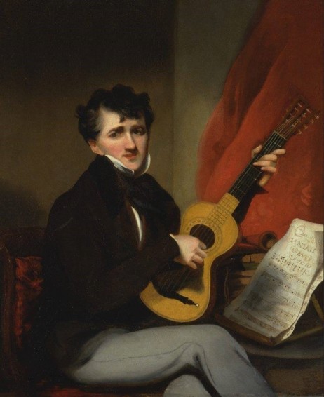 CHINNERY George - Man playing a guitar