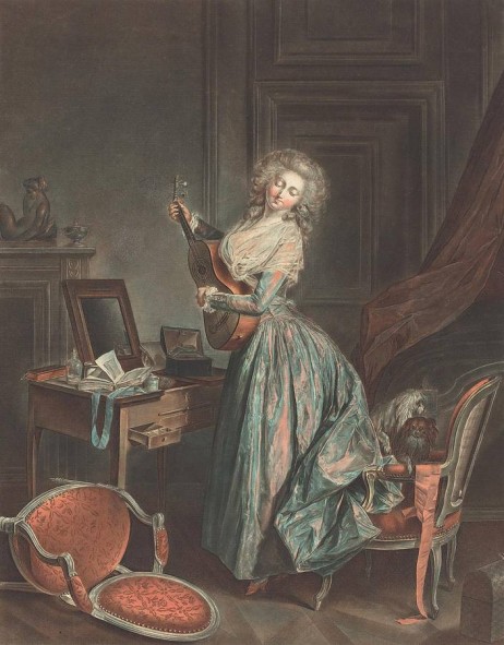 JANINET Jean-François - A woman playing the guitar