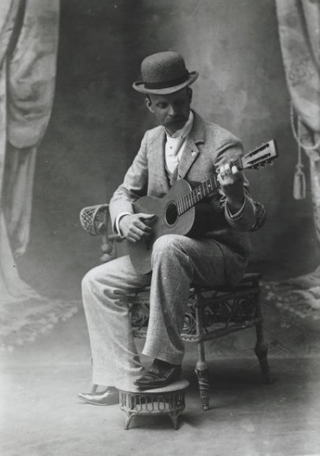 PENNELL Joseph Judd - Portrait of Joseph Judd Pennell Playing Guitar 