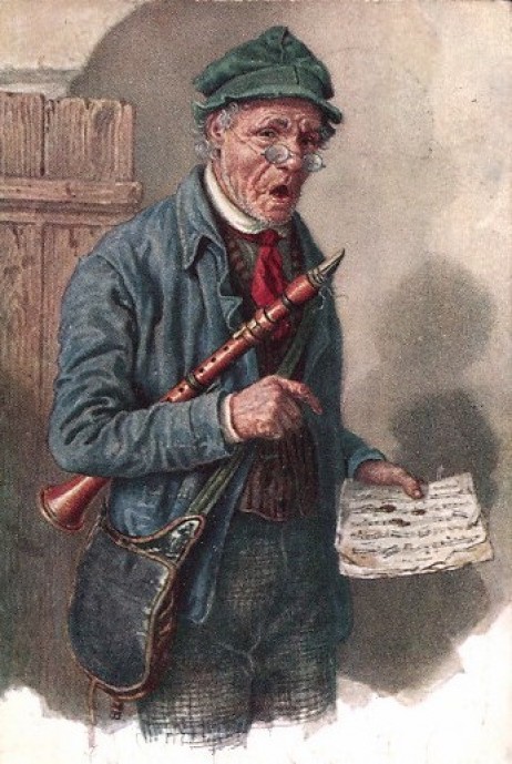 ANONYMOUS - Clarinet player holding sheet music