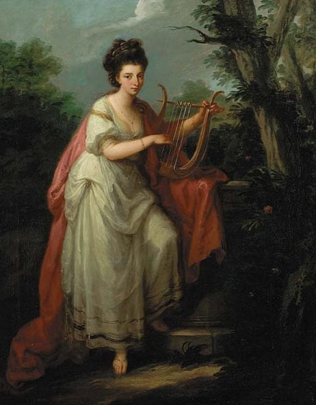 ANONYMOUS - Lady playing lyre