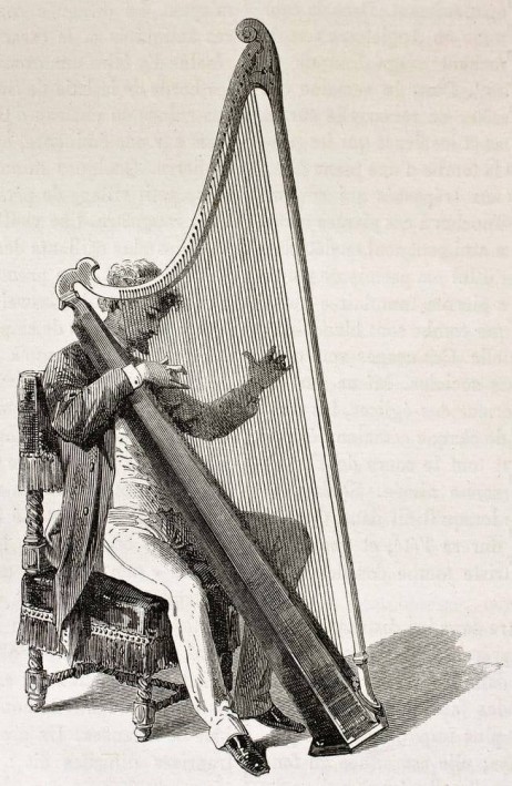 ANONYMOUS - Man playing harp