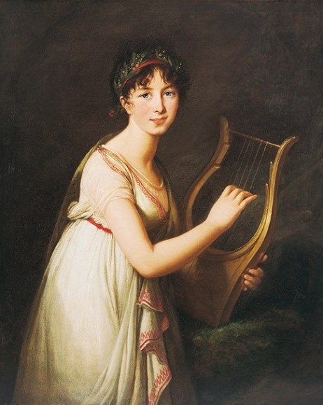 ANONYMOUS - Woman playing lyre 