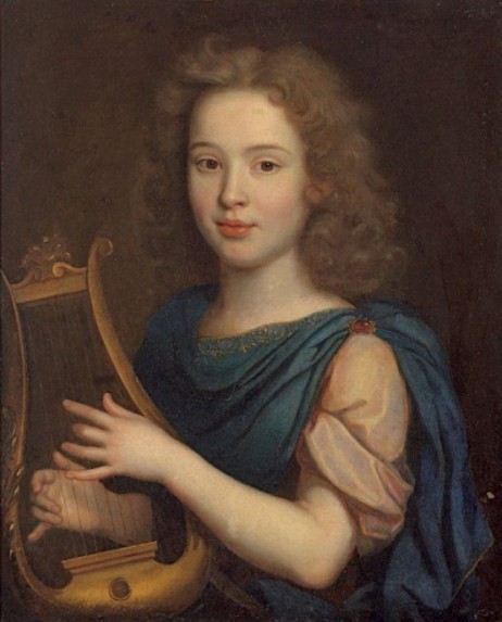 ANONYMOUS - Young woman playing lyre