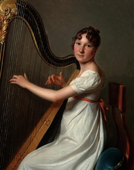 BOILLY Louis-Léopold - The young harpist 