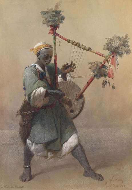 HAAG Carl - A Nubian harper 