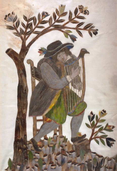 MINAGGIO Dionisio  - The feather book, harp player 