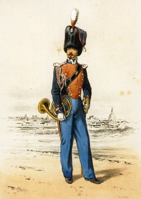 ANONYMOUS - Soldier holding horn