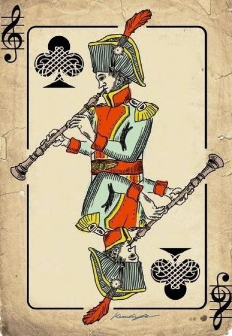 ANONYMOUS - Playing card oboe