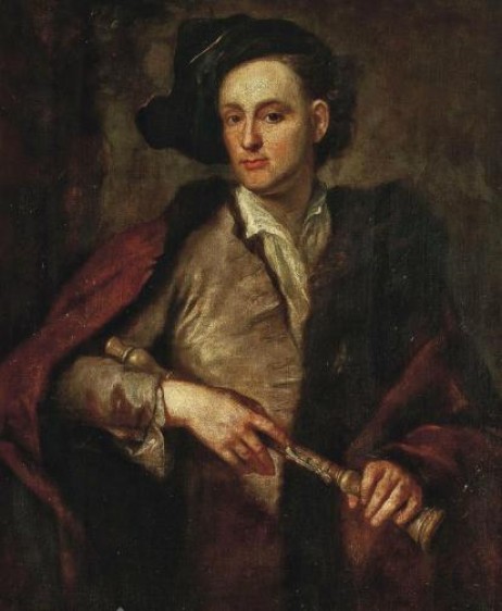 KUPECKY Jan - Portrait of a gentleman holding an oboe