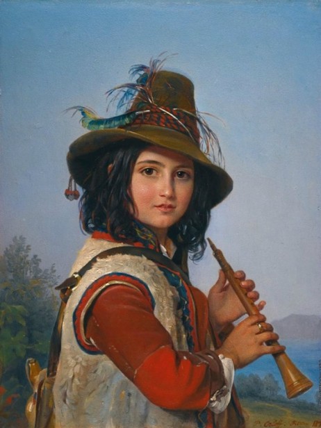 ORLOV Pimen Nikitich - Italian Shepherd Boy with a Flute