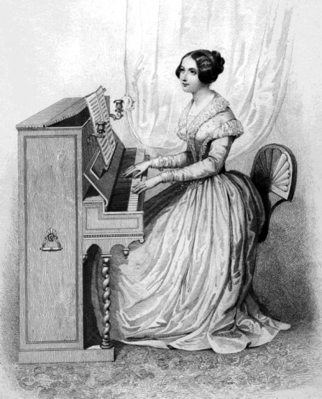 ANONYMOUS - Lady at the upright piano