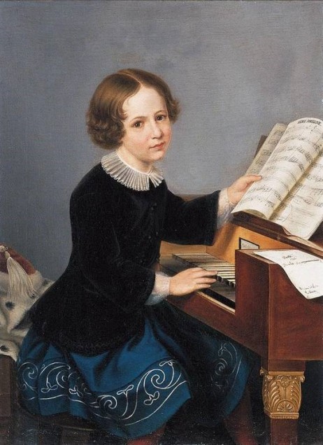 ANONYMOUS - Young girl at the keyboard