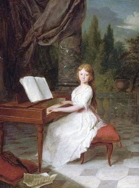 ANONYMOUS - Young girl at the piano