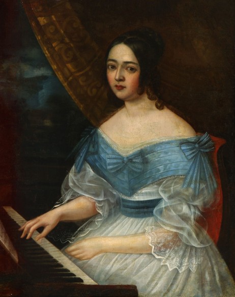 ANONYMOUS - Young lady at the piano