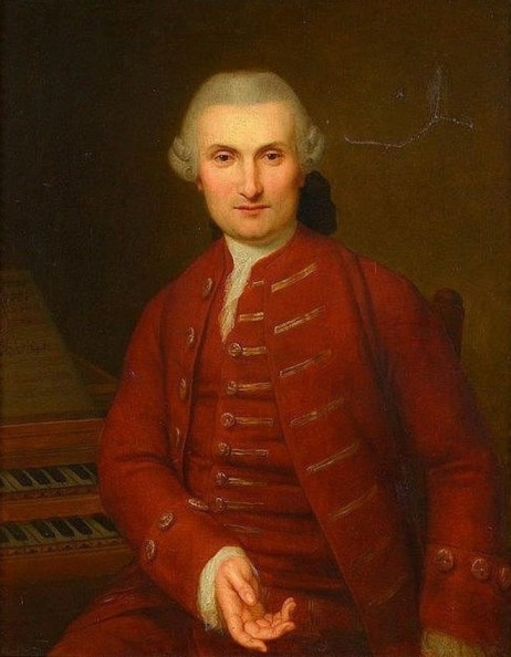 ANONYMOUS - Man and harpsichord