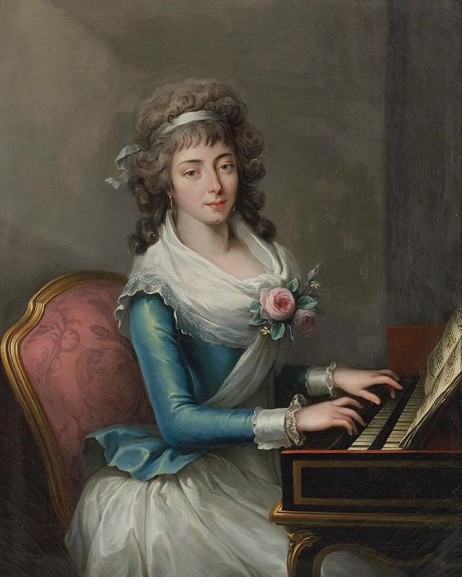 VIGEE LE BRUN Élisabeth Louise - Jeune femme jouant du clavecin