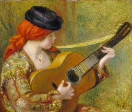 RENOIR Auguste  - Young Spanish Woman with a Guitar