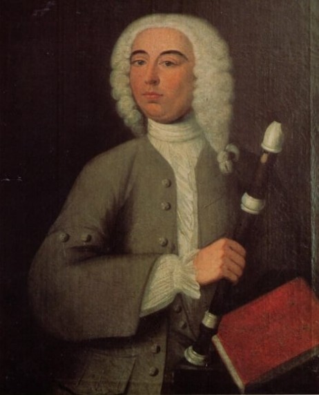 ANONYMOUS - Portrait of a musician, probably Johann Christian Schickhardt (1682-1762)