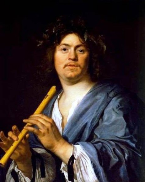 HELST Bartholomeus van der - Portrait of a flute player 