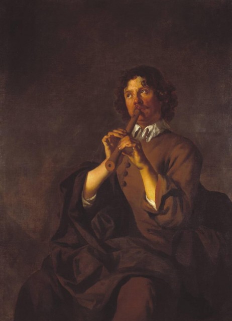 LELY Peter  - Man playing a pipe 