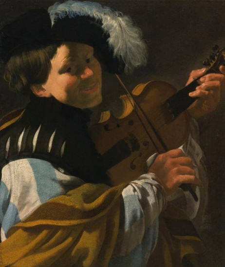 BRUGGHEN Hendrick ter - A man playing a viola da braccio