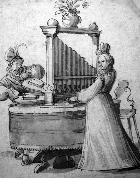 ANONYMOUS - Woman playing organ
