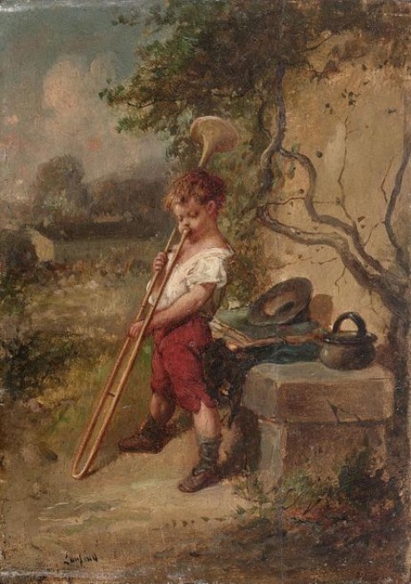 ANONYMOUS - Boy playing trombone