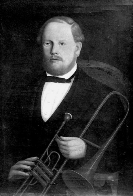 ANONYMOUS - Gentlemna holding trombone