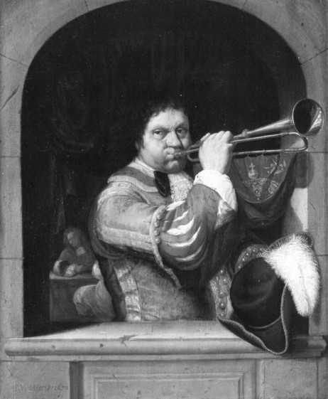 MIERIS Frans van - A trumpet player 
