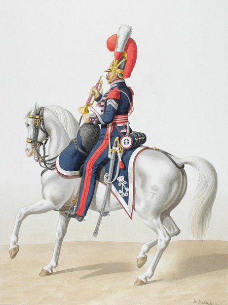 BELLANGE Hippolyte - Train d'Artillerie, Garde Royale, Trompette 