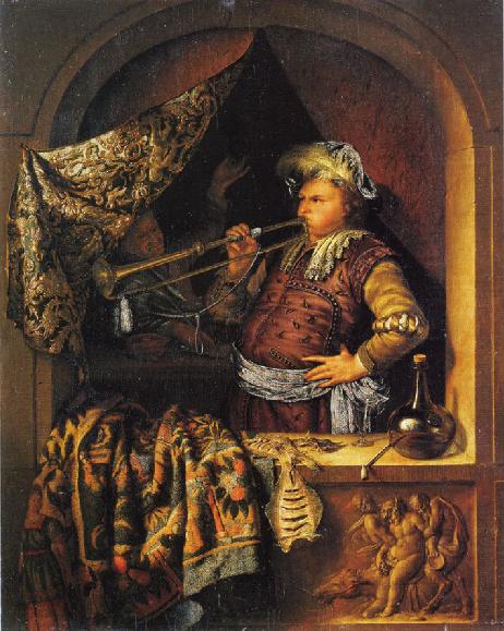 MIERIS Willem van - The Trumpeter 