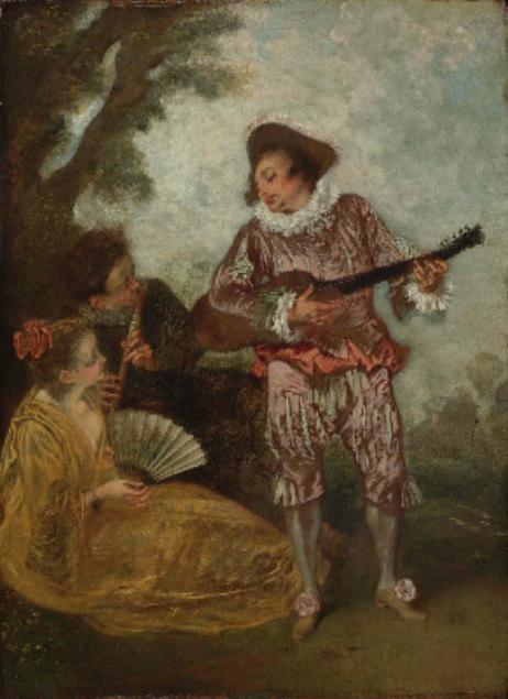 WATTEAU Jean Antoine - Le Lorgneur