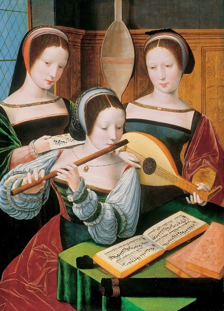 ANONYMOUS - Three girls making music