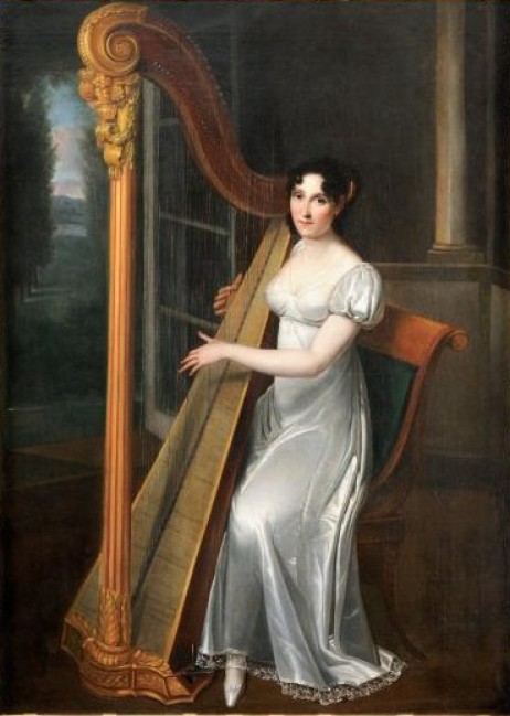 RIESENER Henri-François - Joséphine Fridrix (Ulyana Mikhailova Alexandrova) à la harpe 