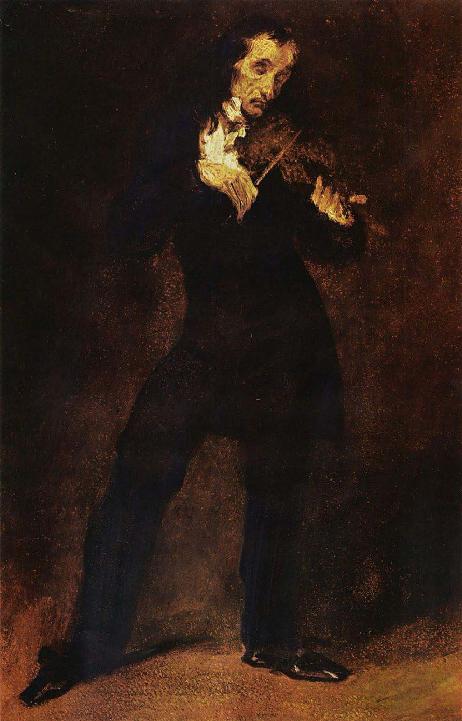 DELACROIX Eugène - PAGANINI Niccolo (1782-1840) 