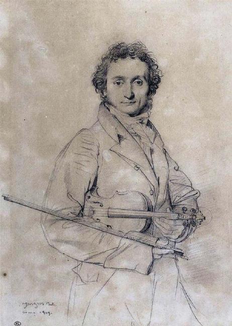 INGRES Jean-Auguste Dominique - PAGANINI Niccolo (1782-1840)