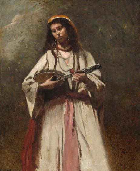 COROT Jean Baptiste Camille - Gypsy Girl with Mandolin 