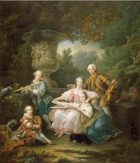 DROUAIS Francois-Hubert - Le Marquis de Sourches et sa famille