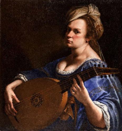 GENTILESCHI Artemisia - Self-Portrait as a Lute Player 