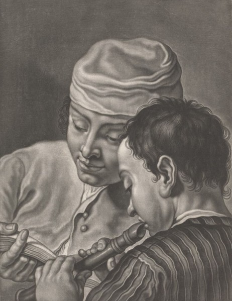 HAID Johann Lorenz - Portrait of Two Men after PIAZZETTA Giovanni Battista (1682-1754)