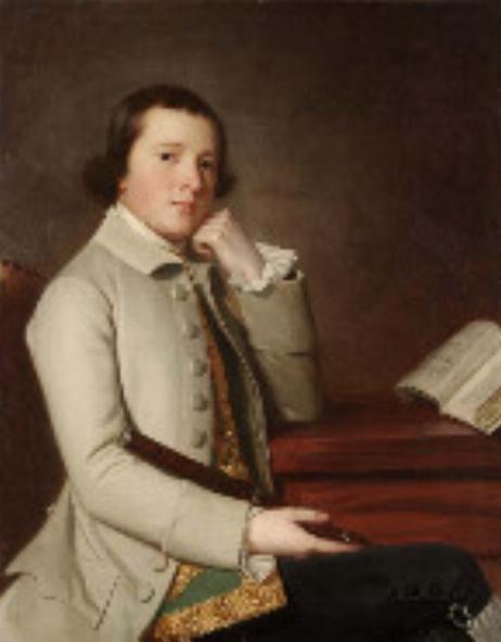 ROMNEY George  - Young Man with a Flute