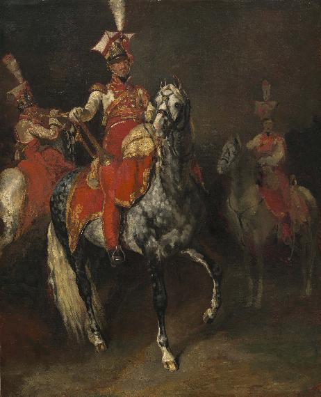 GERICAULT Théodore - Mounted trumpeters of Napoleon