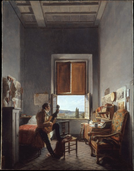 ALLAUX Jean  - Léon Pallière in his room at the Villa Medici